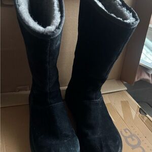 UGG Black Winter Boots with Plush Fleece Lining